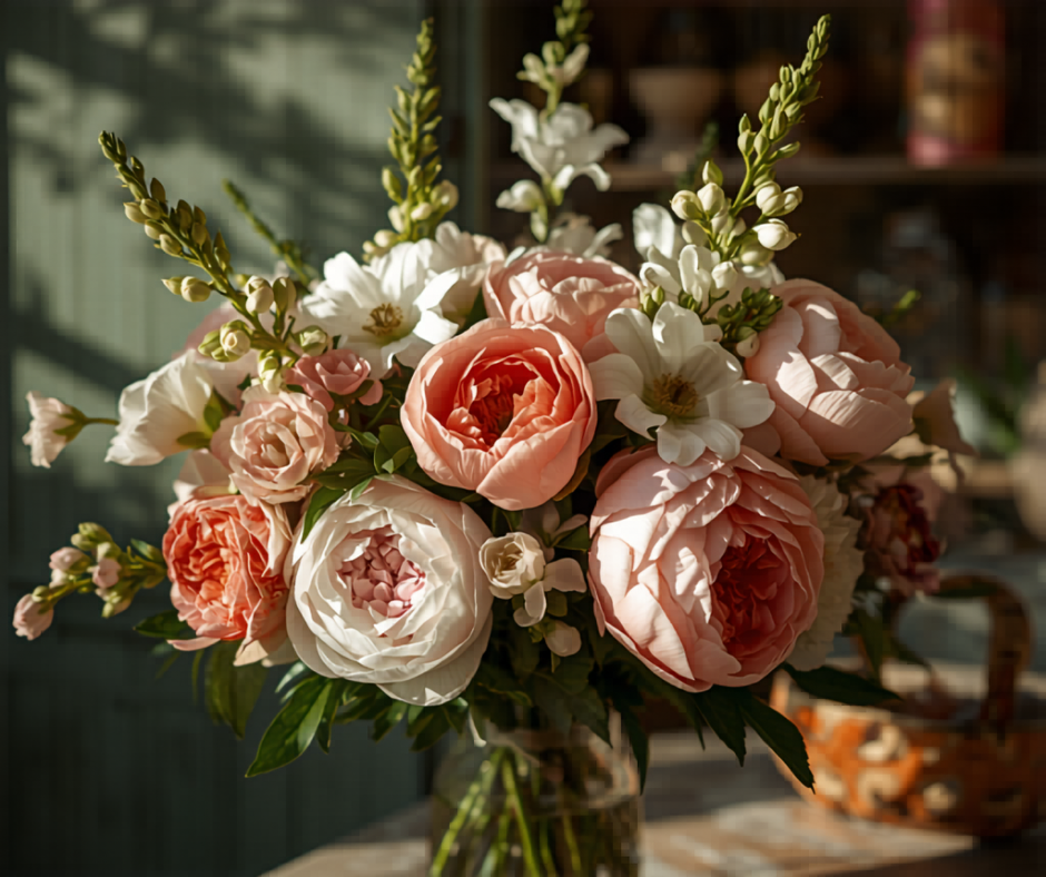 Bouquet de Pivoines pour la Fête des Mères à Saint-Cyr-sur-Mer