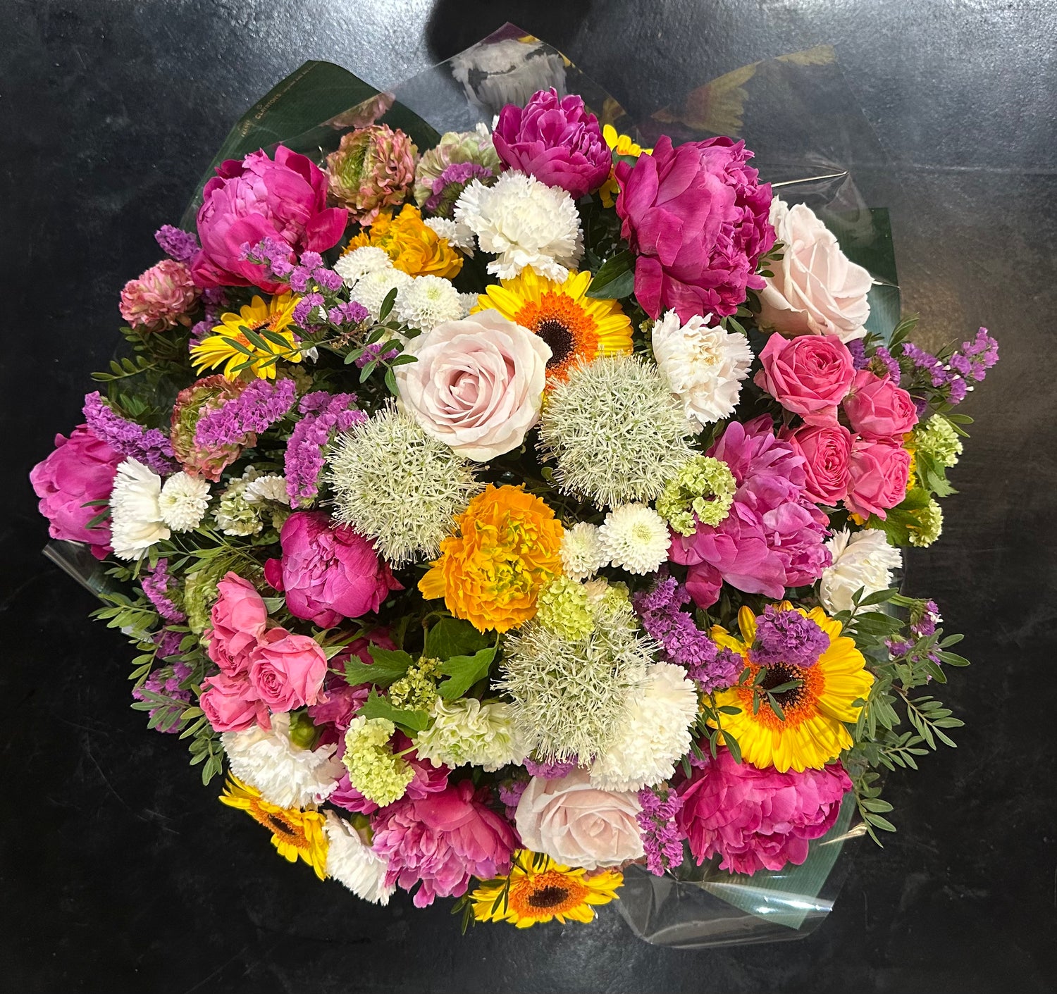 Coussin de Deuil Fleuri et coloré