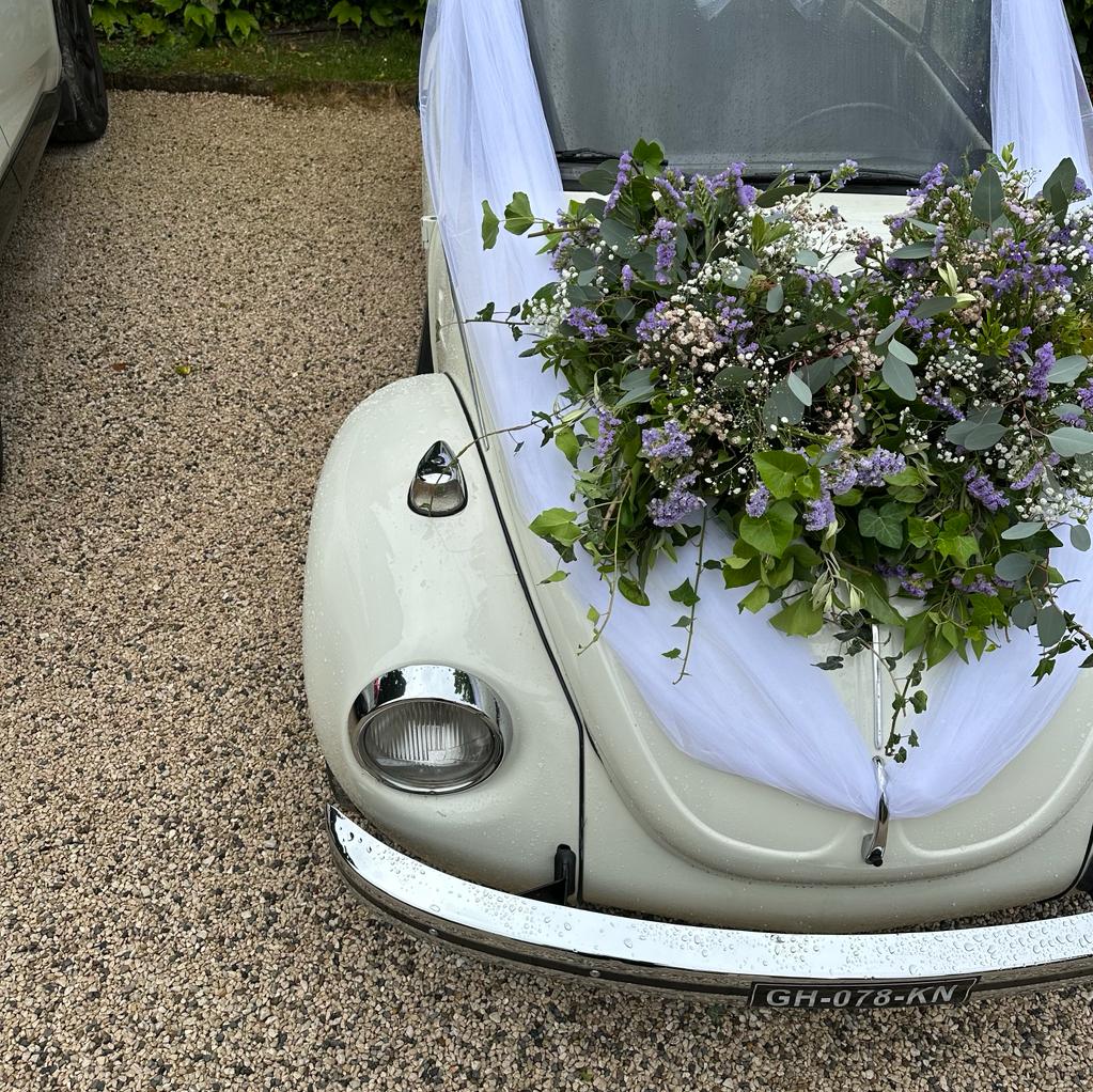 Décoration de voiture de Mariage - Bettina Fleurs et Décoration