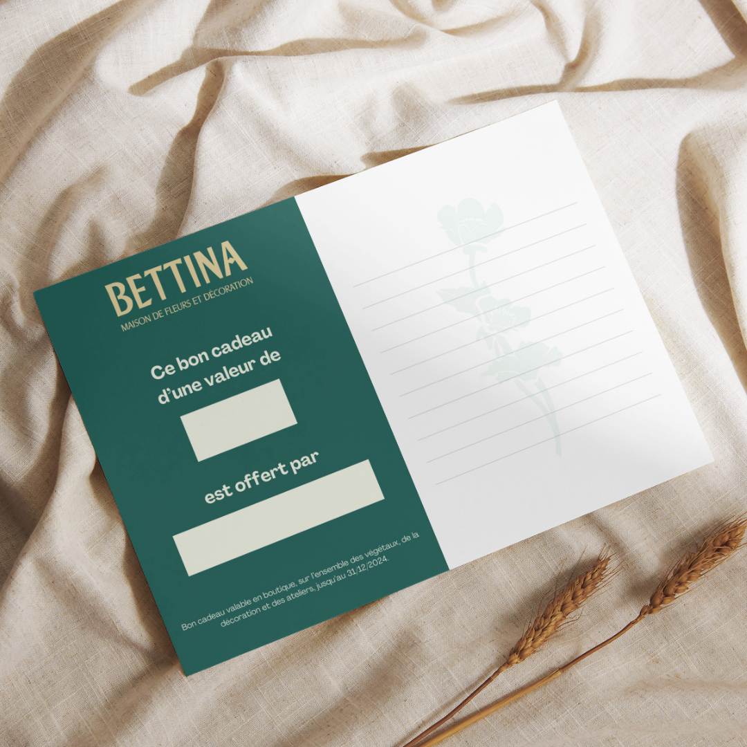 carte cadeau fleurs