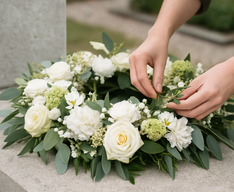 Livraison de couronne de deuil